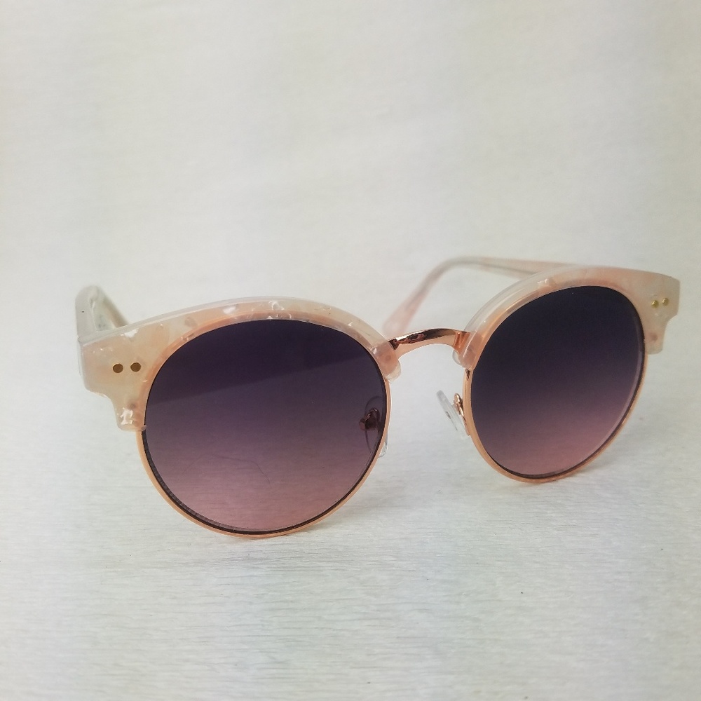 Iridescent Retro Sunglasses LOFT Opal Rose Gold - Picture 2 of 5